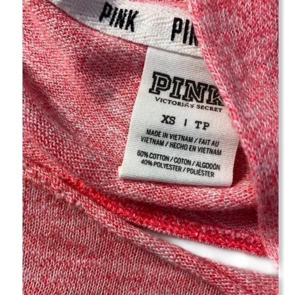 VS Lightweight PINK Logo Oversized Hoodie with Cut -Out Back Size XS - Picture 4 of 7